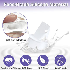 IVARONAL silicone duckbill valve pack; compatible replacement parts for Lansinoh pumps.