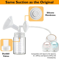 IVARONAL silicone membrane closeup highlights soft, food-grade material for comfortable pumping sessions.