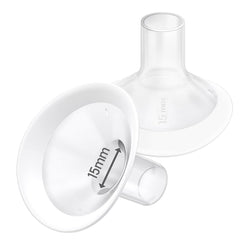 IVARONAL two-piece 15mm soft-rim flange for gentle, comfortable pumping.