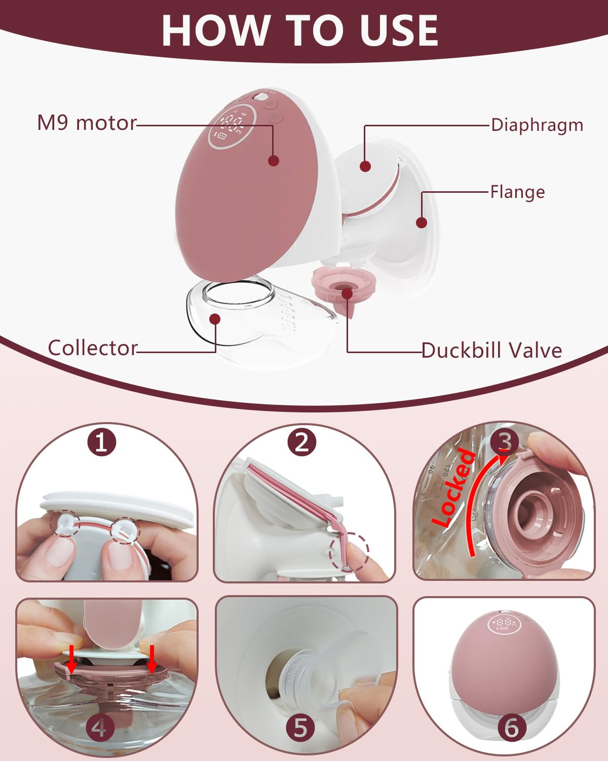IVARONAL M9 BPA-free parts signal safe pumping materials.