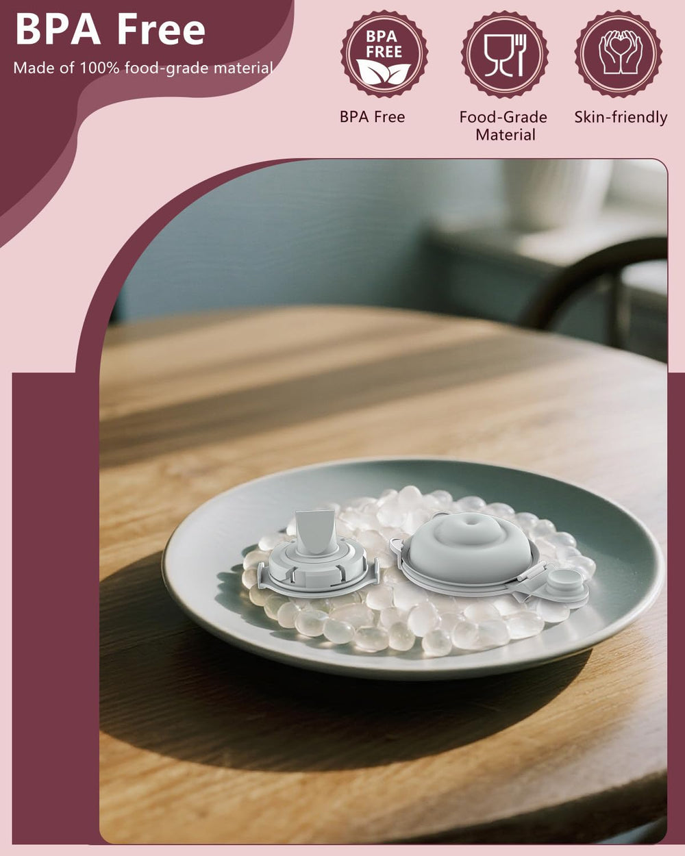 IVARONAL M9 double-layered diaphragm close-up highlights strong sealing.