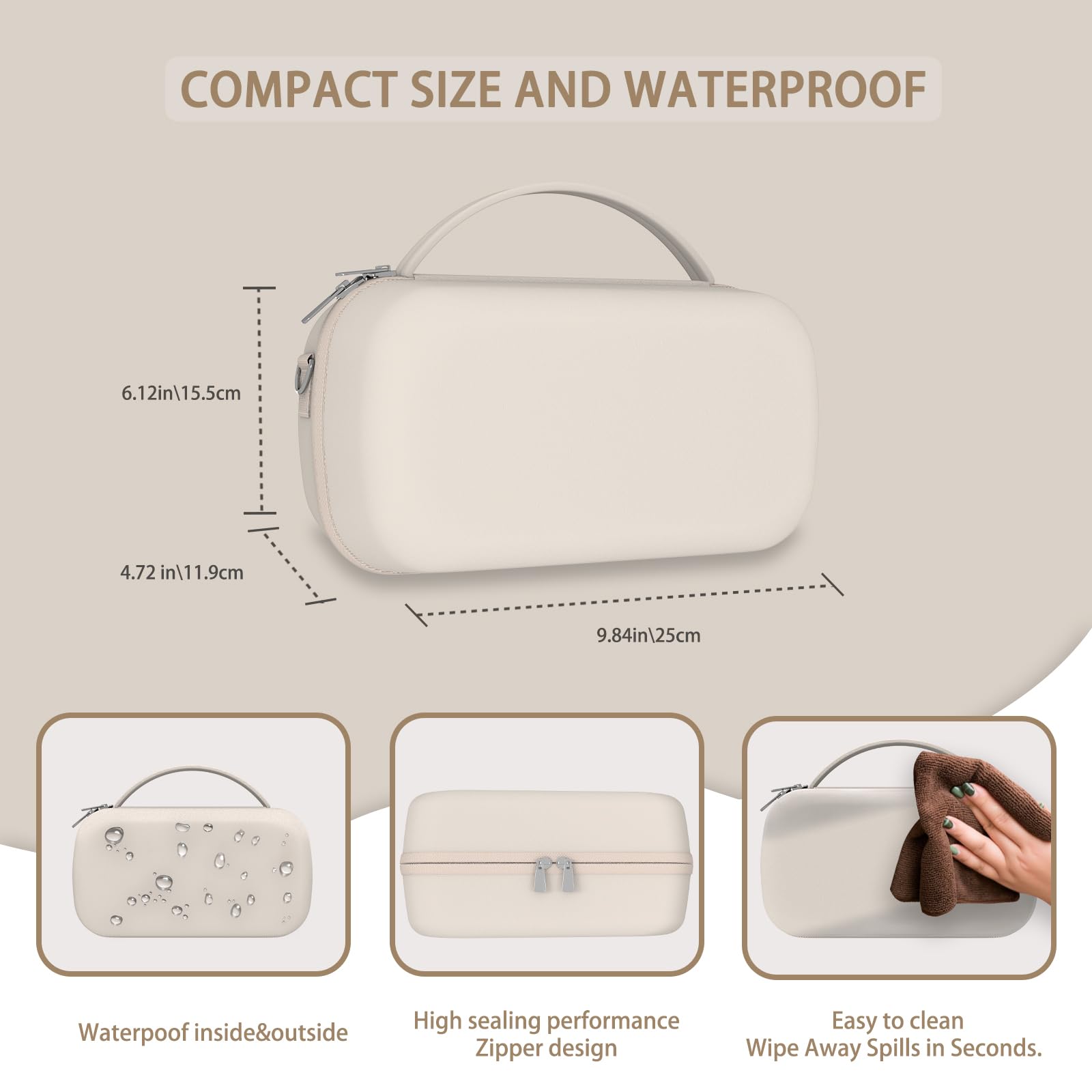 IVARONAL wearable pump bag with three mesh pouches for accessories organization.