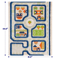 IVI Thick 3D play mat shows a vibrant roads layout for active pretend games.