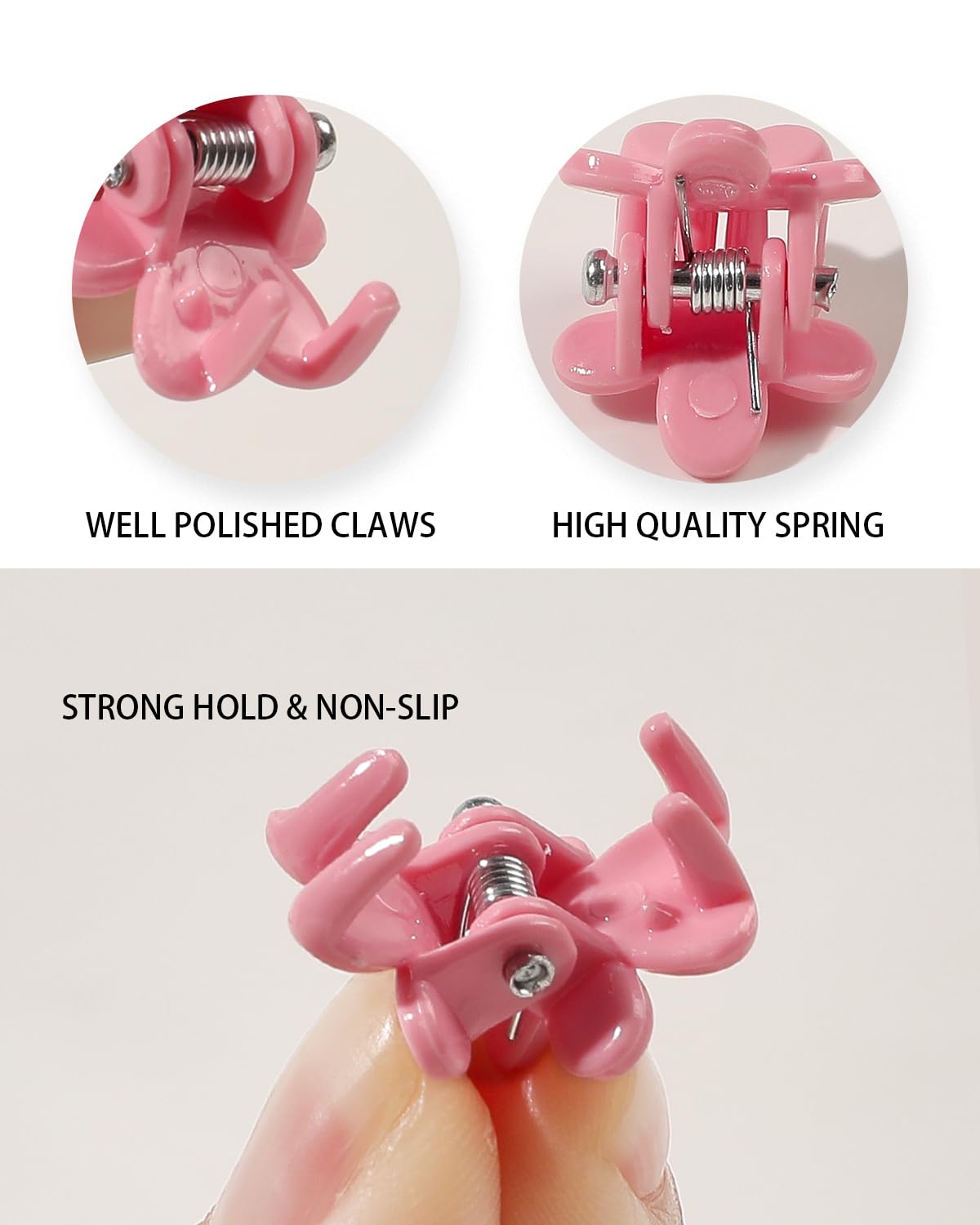 Ivyu baby soft-plastic flower clip brightens look with snag-free design.