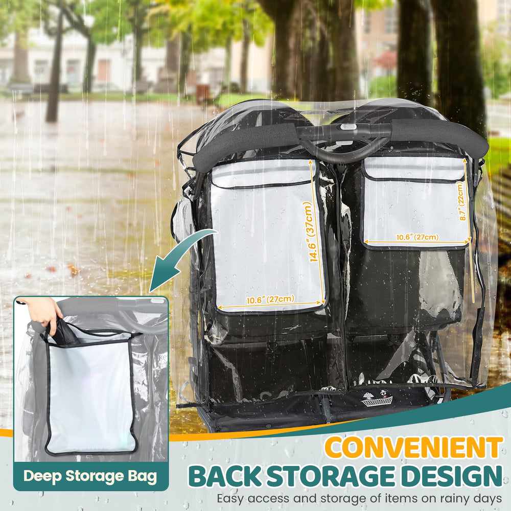 IvyWind DSR back storage pockets hold essentials on rainy days.