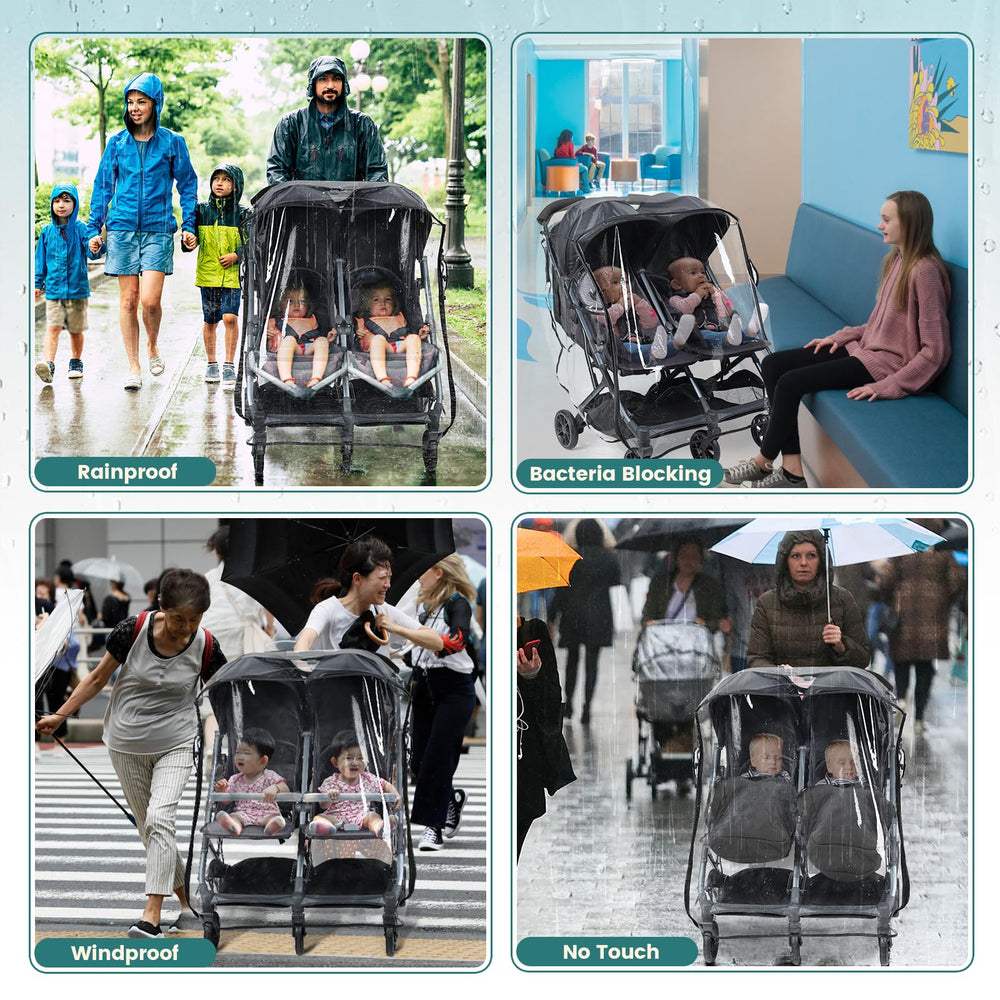 IvyWind DSR side-by-side use protects against rain on outings.