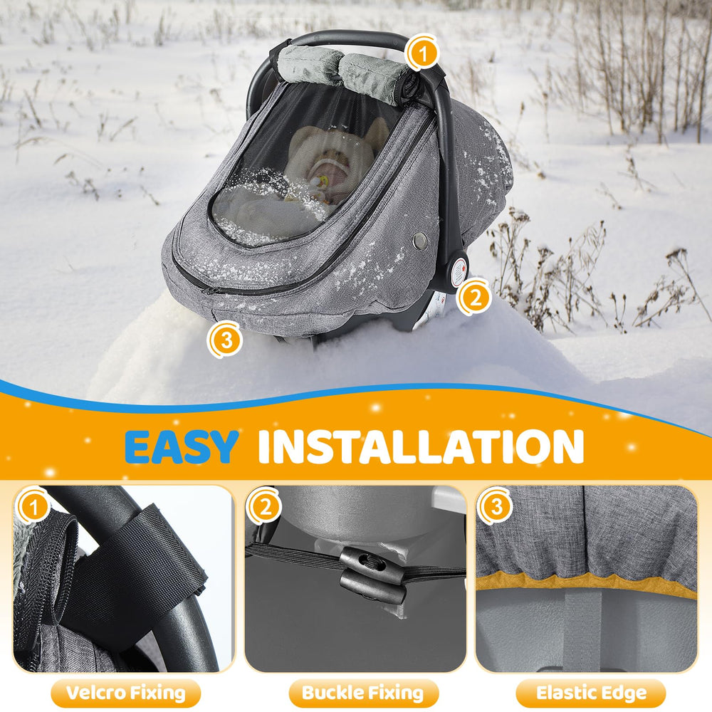 IvyWind front flap rolls up with buckle for convenient adjustments.