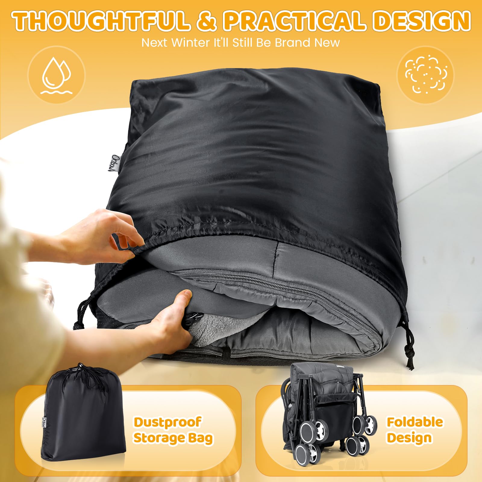 IvyWind removable front/back covers simplify washing and maintenance.