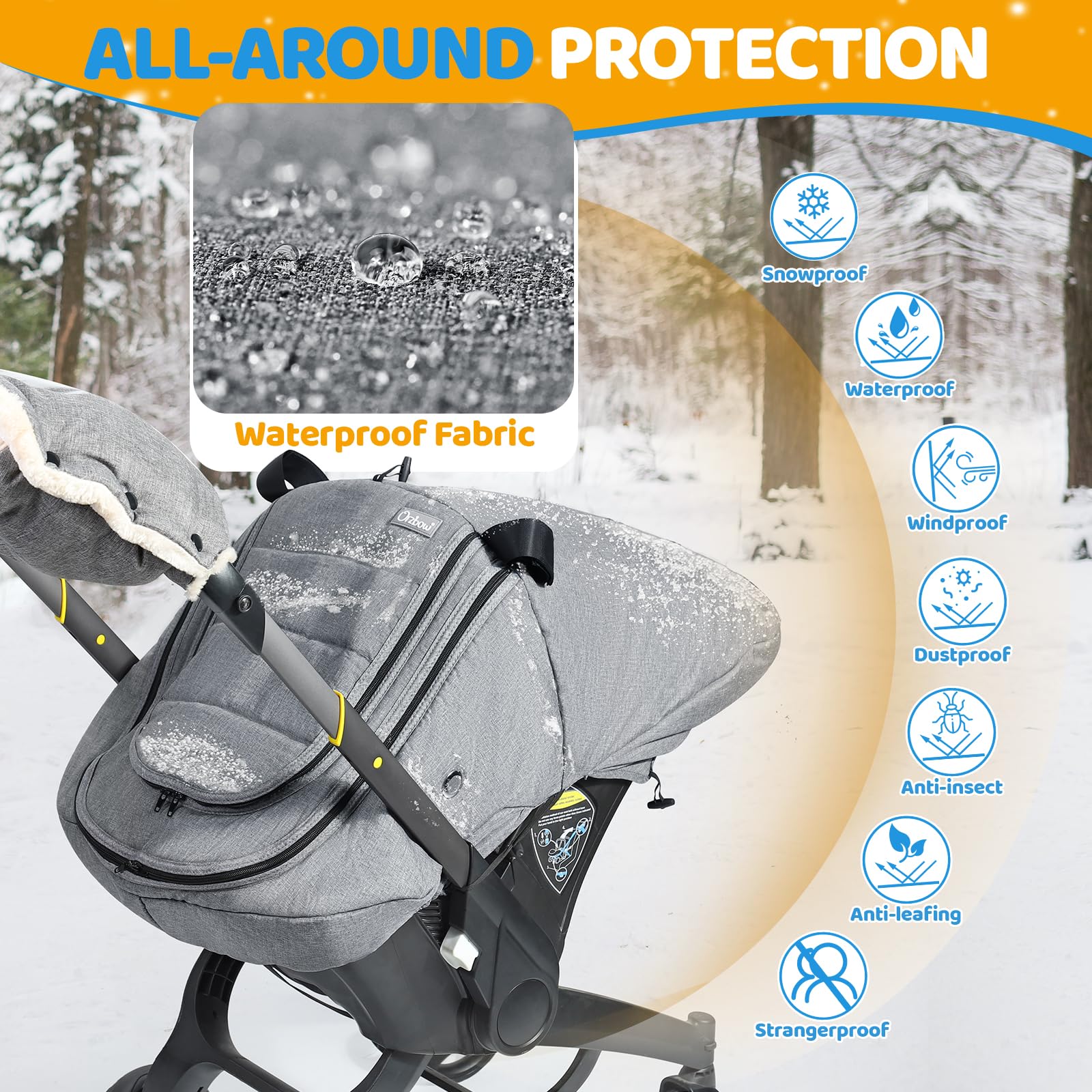 IvyWind universal car seat cover fitted securely to most car seats