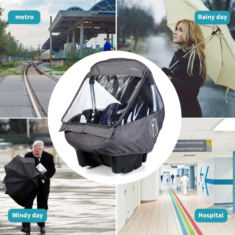 IvyWind rain cover ideal for crowded places and on-the-go travel