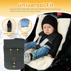 IvyWind universal-fit-infant-seat-cover fits most seats with four harness slots for flexibility