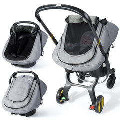 IvyWind winter baby car seat cover fabric close-up for cozy warmth and protection