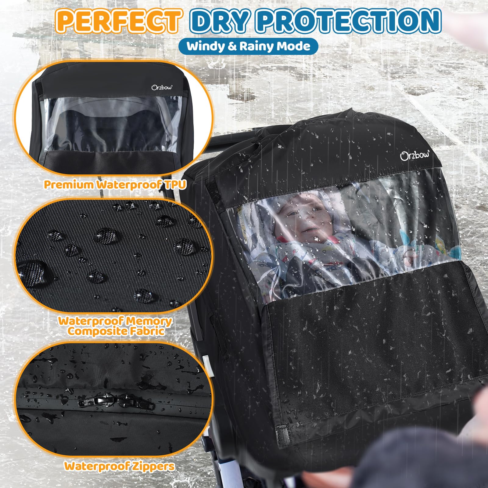 IvyWind zipper-door design allows easy entry without disturbing the infant.