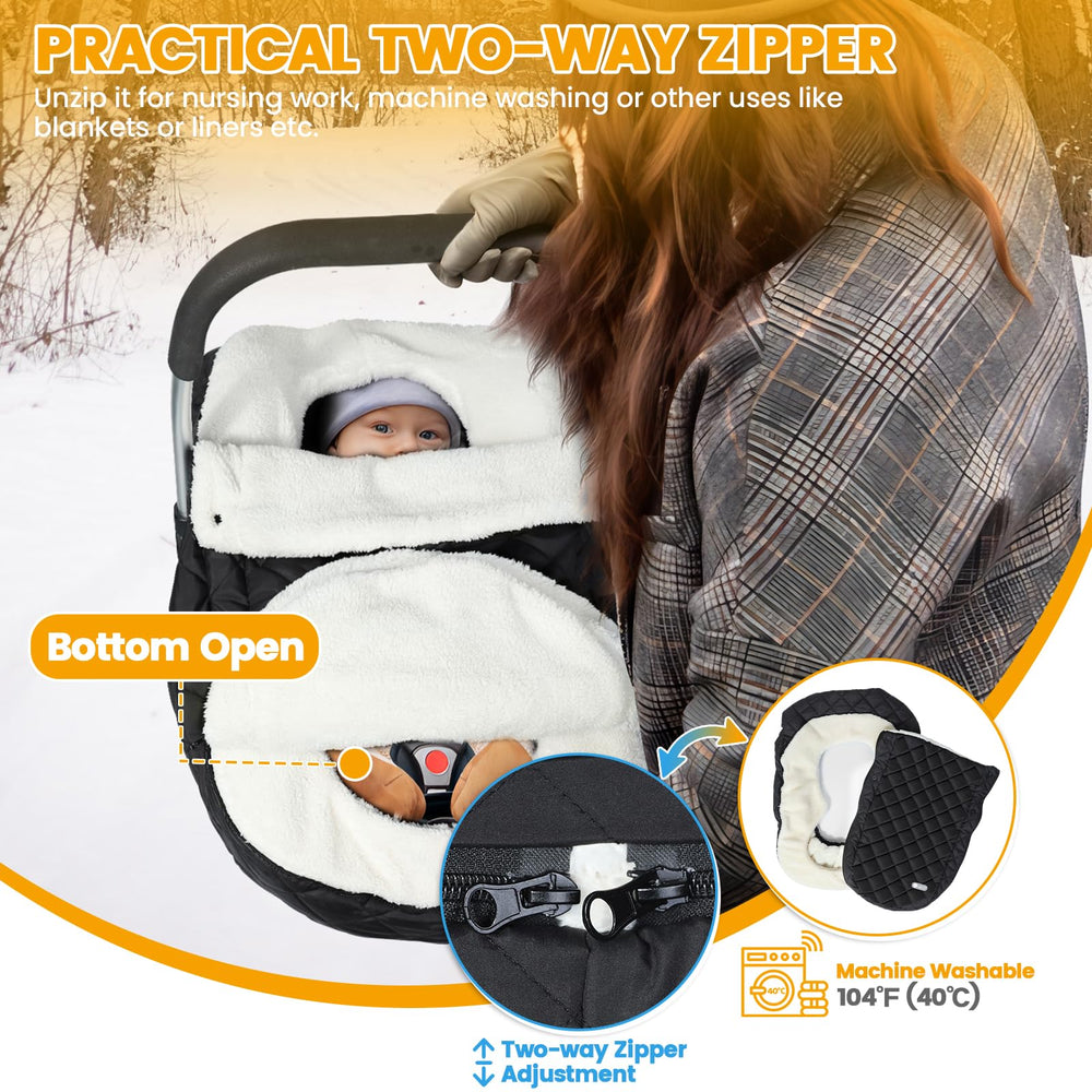IvyWind elastic-edges-fit for quick, secure installation on most infant seats