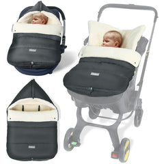 IvyWind winter car seat hood-closed keeps baby's head warm during cold outings
