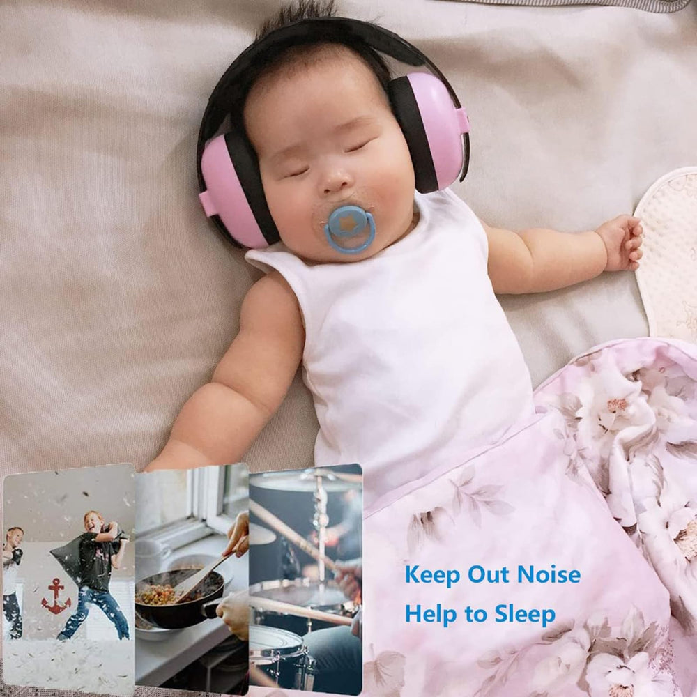 Iwinna compact design makes these pink earmuffs easy to carry during trips.
