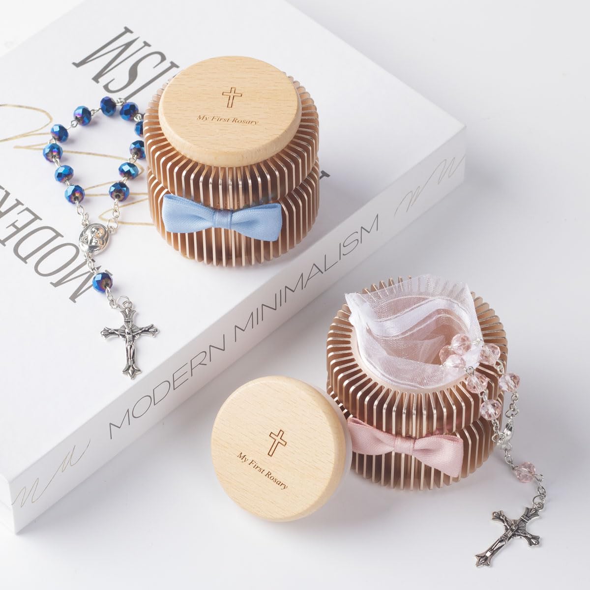 iwoohome gift-ready packaging with bow, ideal baptism gift
