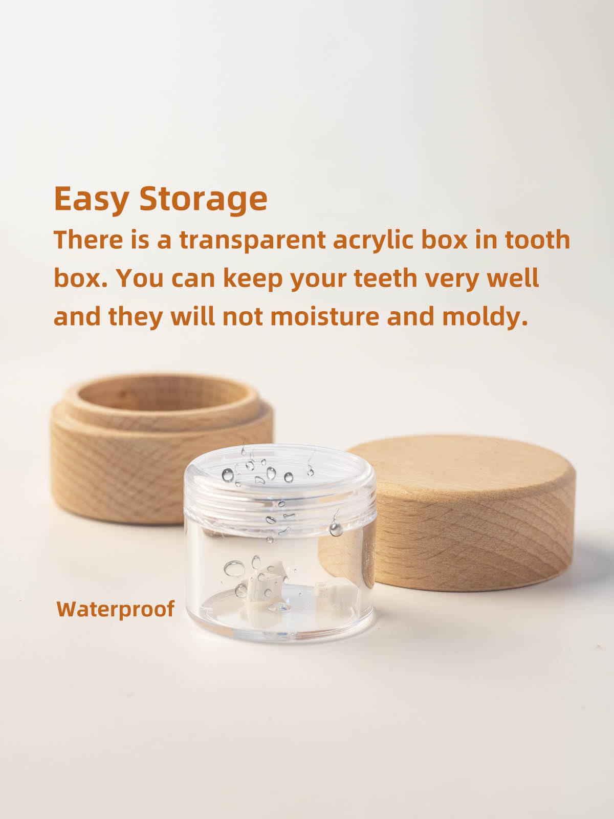 iwoohome natural beech wood tooth box conveys durability and timeless style.