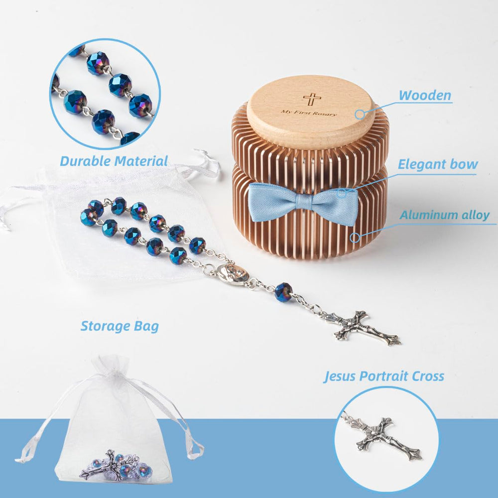 iwoohome patent-pending baptism design with bow detail for gifting appeal