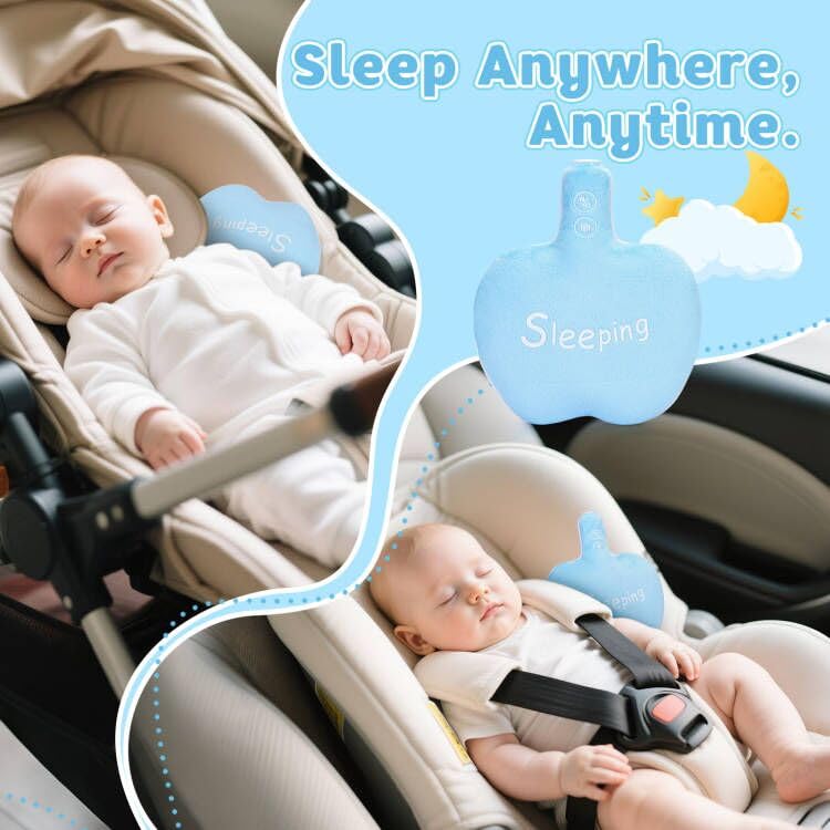 The iYeHo baby sleep soother easy-clean surface simplifies nursery cleanup.