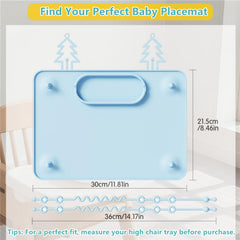IYYI Baby Placemat fits most table tops for versatile meals.
