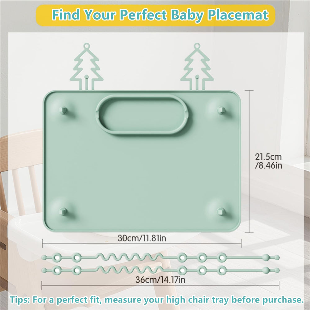 IYYI silicone placemat rolled for travel storage and easy packing.