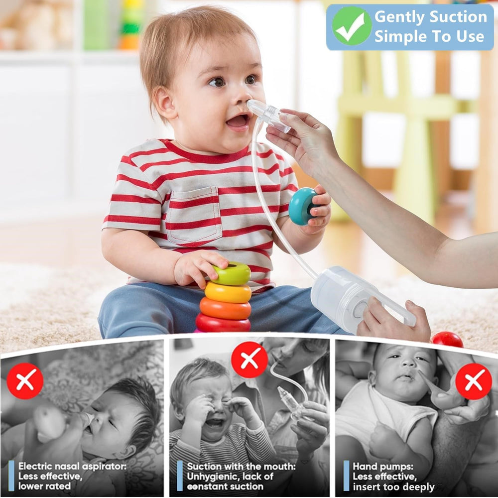 IYYI nasal aspirator non-invasive tip provides comfortable nose clearing.