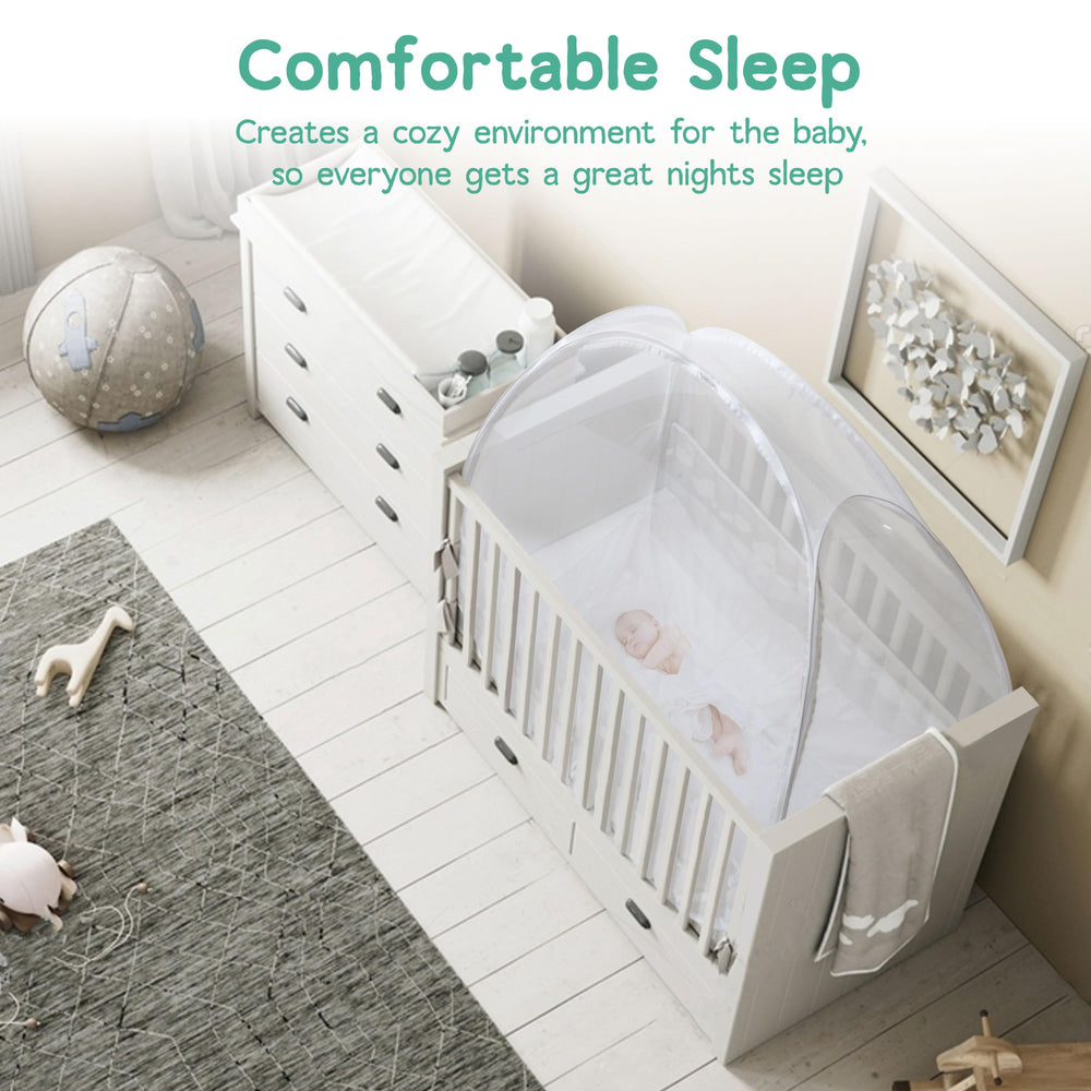 Izybu enclosed base with secure ties keeps baby inside safely