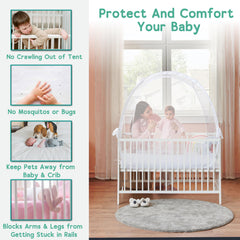Izybu crib tent locking zippers prevent self-unzipping during sleep training
