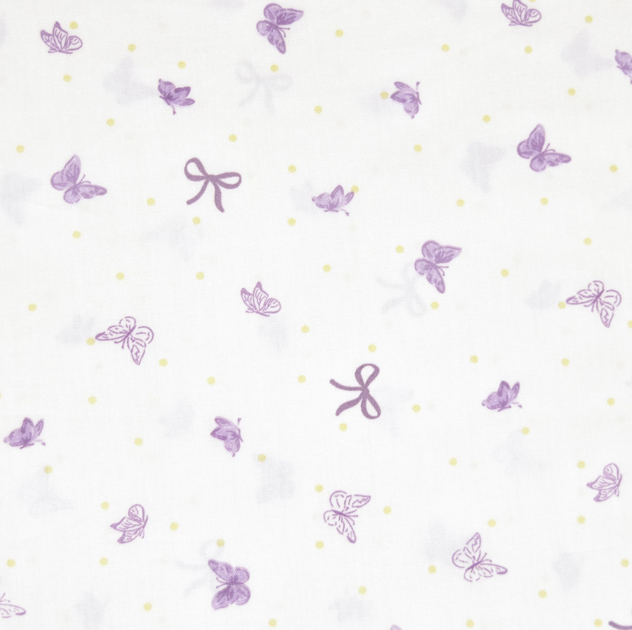 J-pinno Butterfly Bowknot Purple cartoon design bedding detail for cheerful mornings