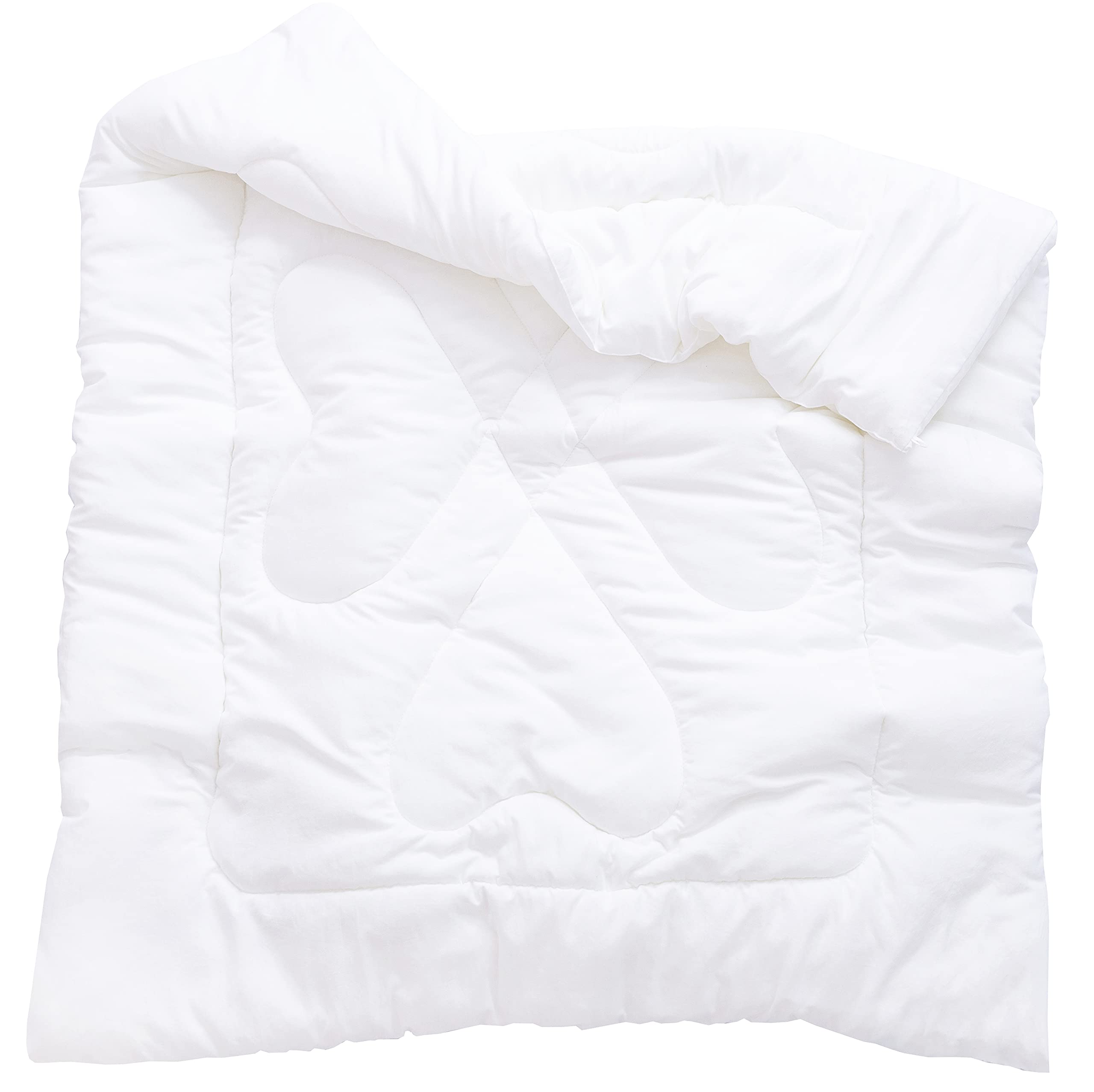 J-pinno comforter shows a soft microfiber shell for cozy kids' nights.