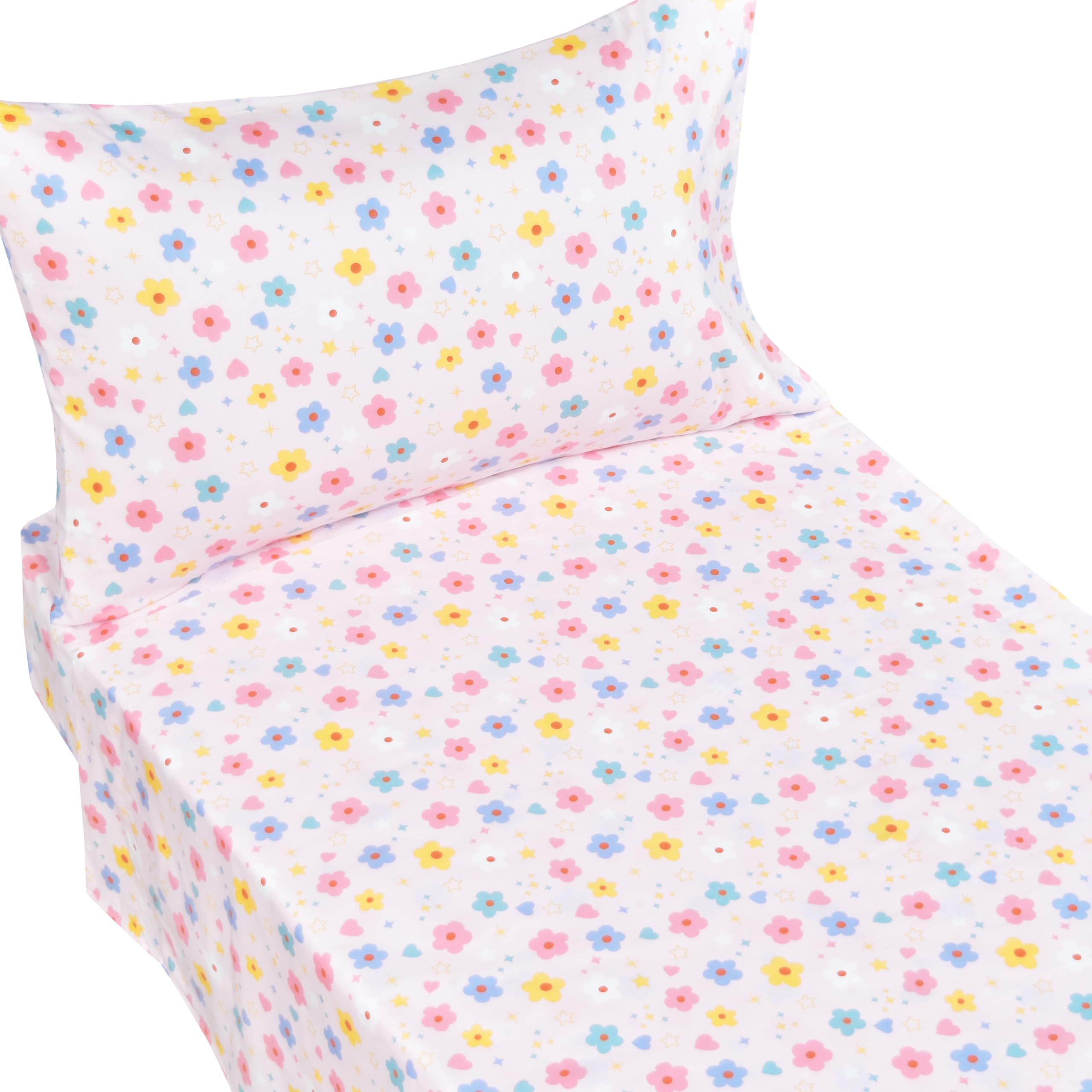 J-pinno flat sheet shows generous 45x60 size for easy bedmaking