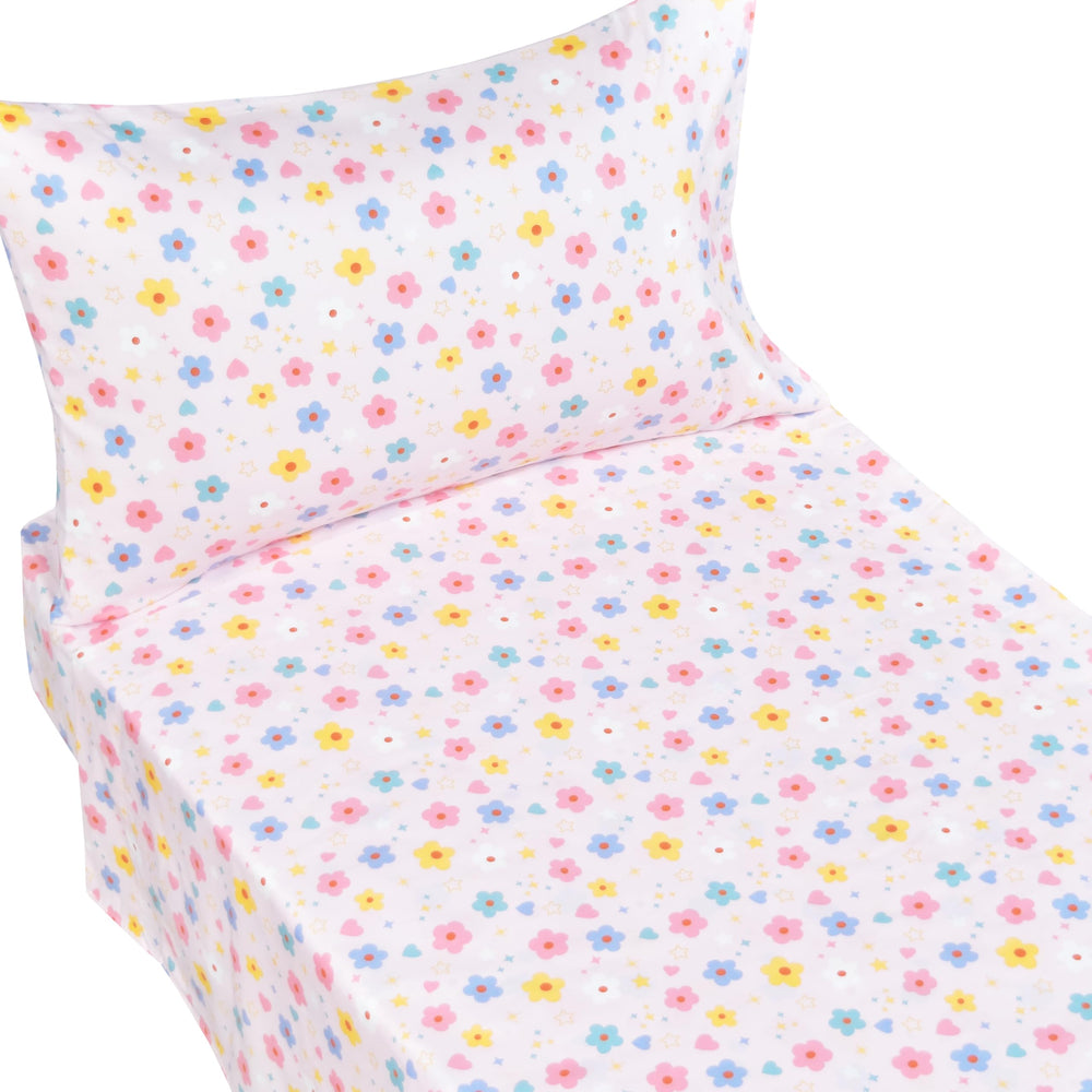 J-pinno flat sheet shows generous 45x60 size for easy bedmaking