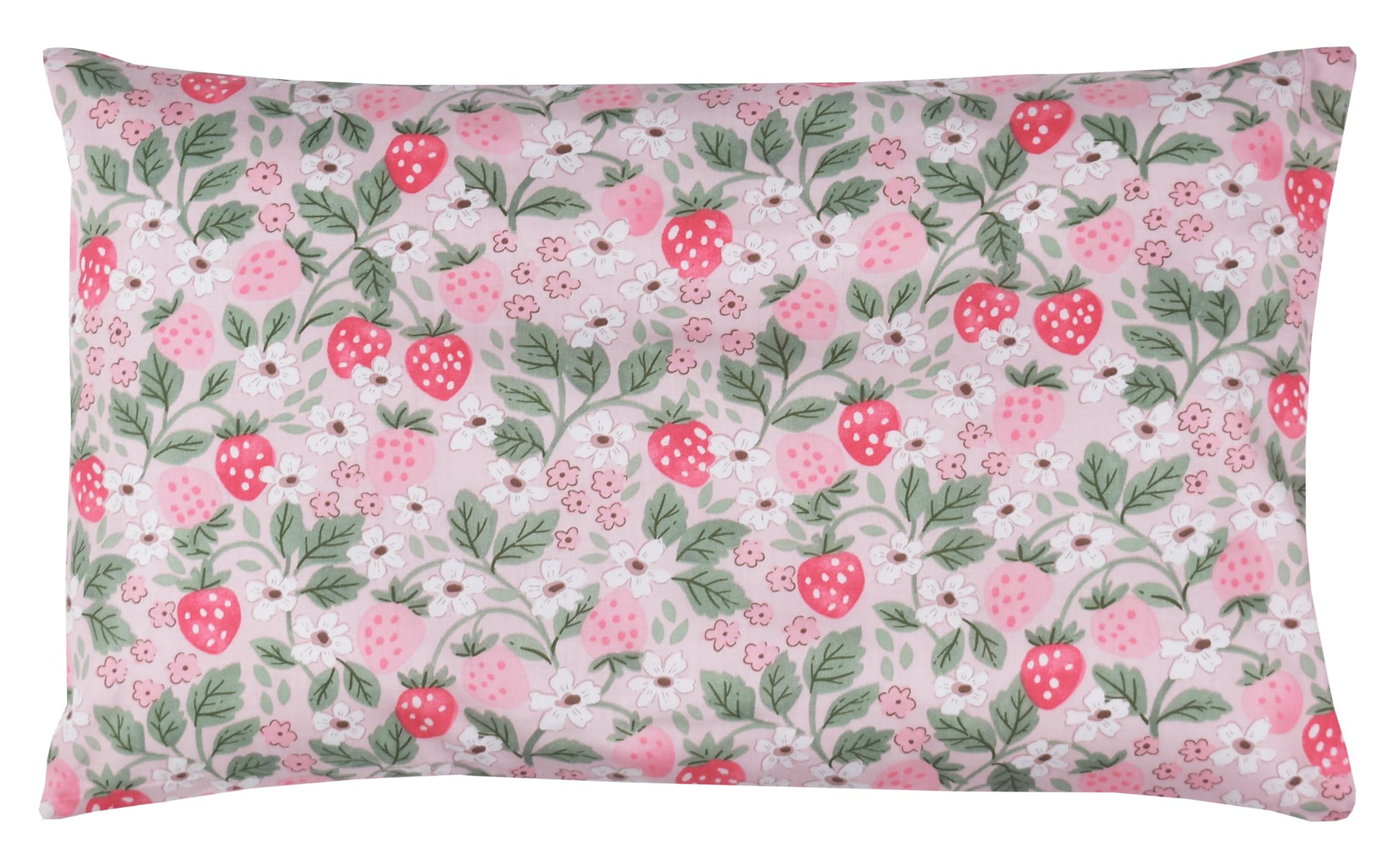 J-pinno strawberry cartoon closeup highlights soft combed cotton texture