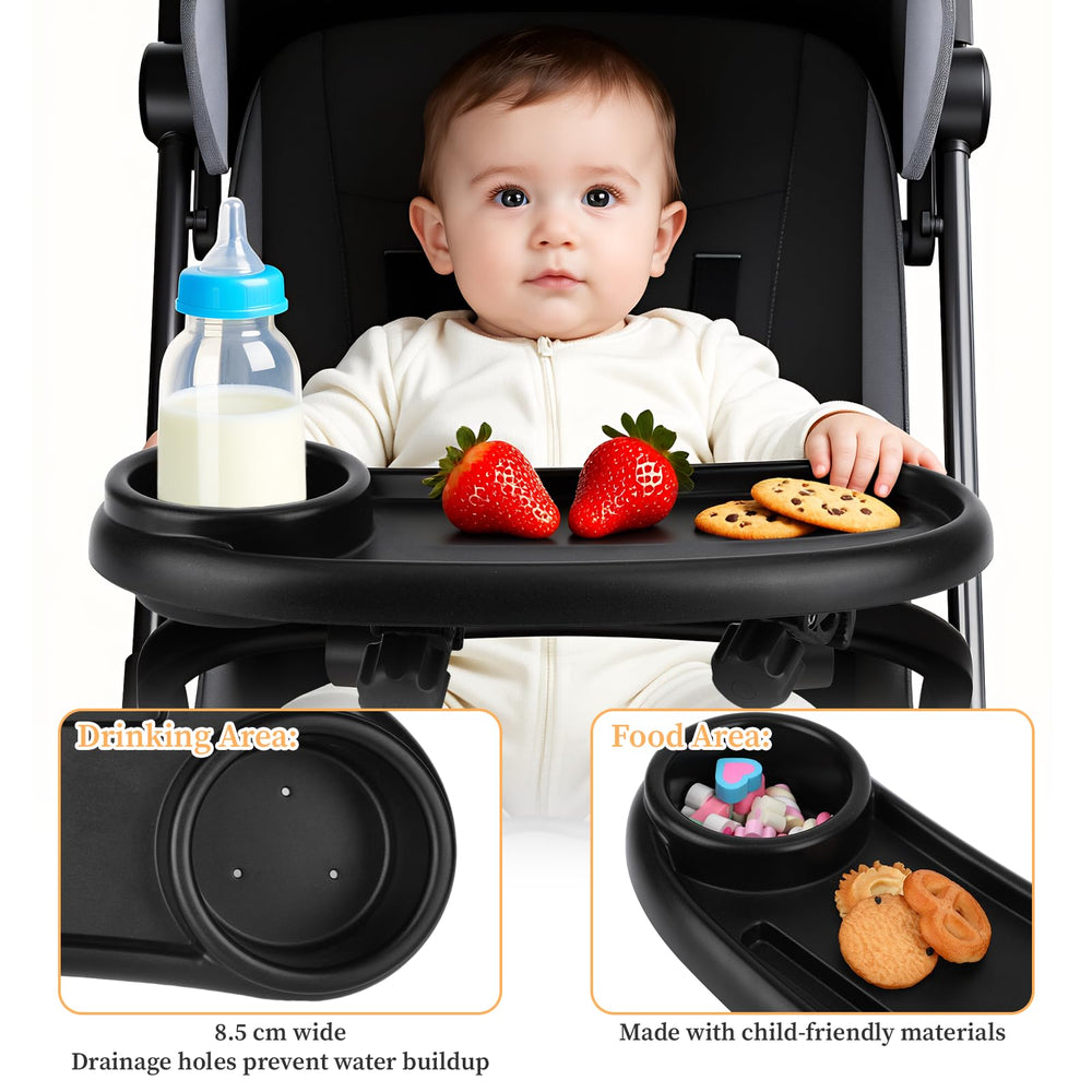 Jaarssho snack tray easy-install shows tool-free setup for busy parents.