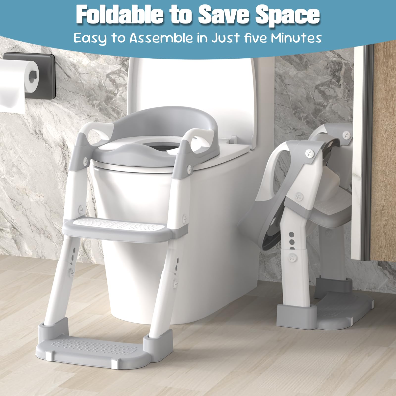 Jabaka Circle Potty Seat assembly instructions shown for quick setup.