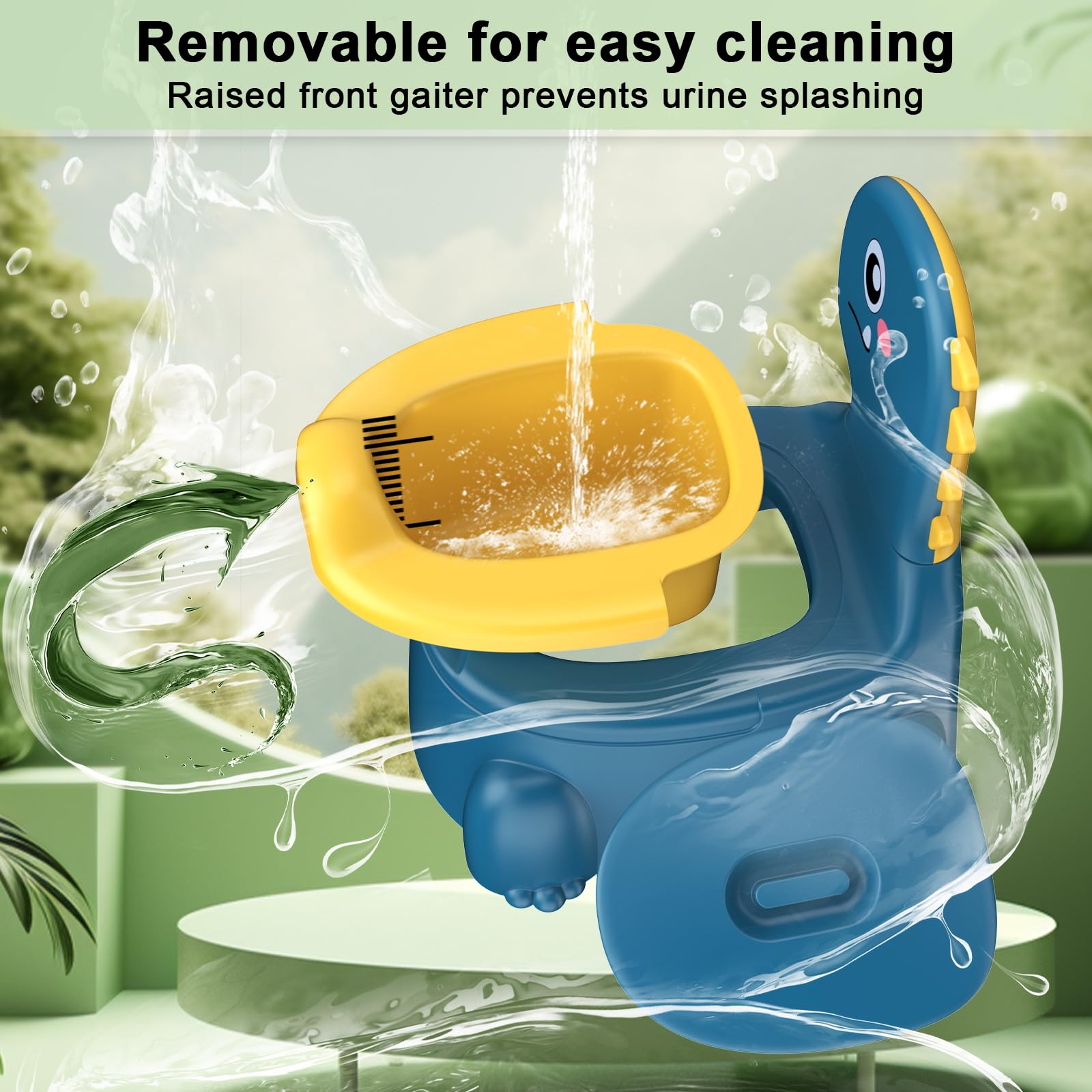 Jabaka Circle splash-proof-design emphasizes easy cleaning and odor control