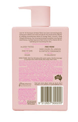 Jack N' Jill label close-up highlights color-free, mild formula for kids' skin