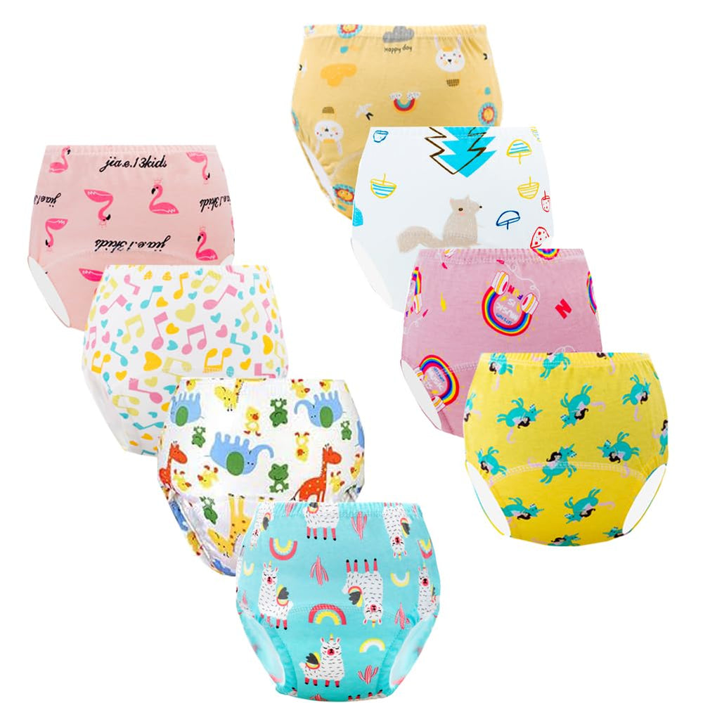 JackLoveBriefs potty-training underwear front view in a multi-color pack helps toddlers learn wetness cues.