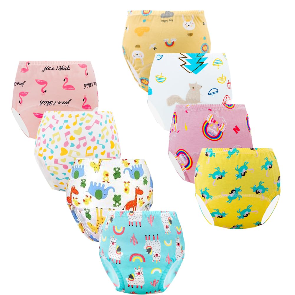 JackLoveBriefs potty-training underwear front view in a multi-color pack helps toddlers learn wetness cues.