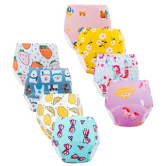 JackLoveBriefs potty-training underwear in bright colors; eight-pack for gradual potty learning