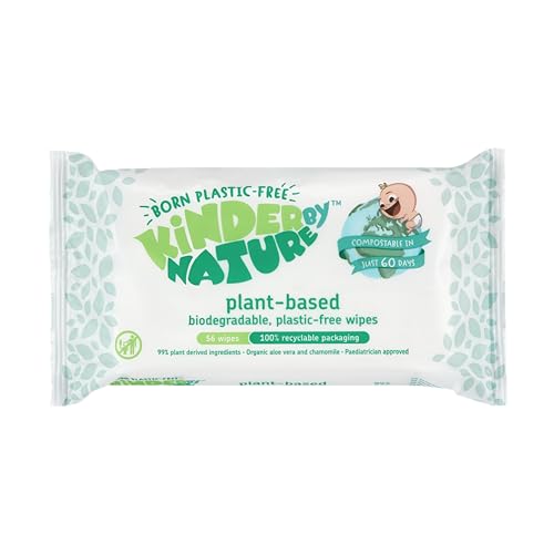 Jackson Reece Kinder by Nature wipes texture close-up shows soft, plant-based cloth for gentle cleansing.