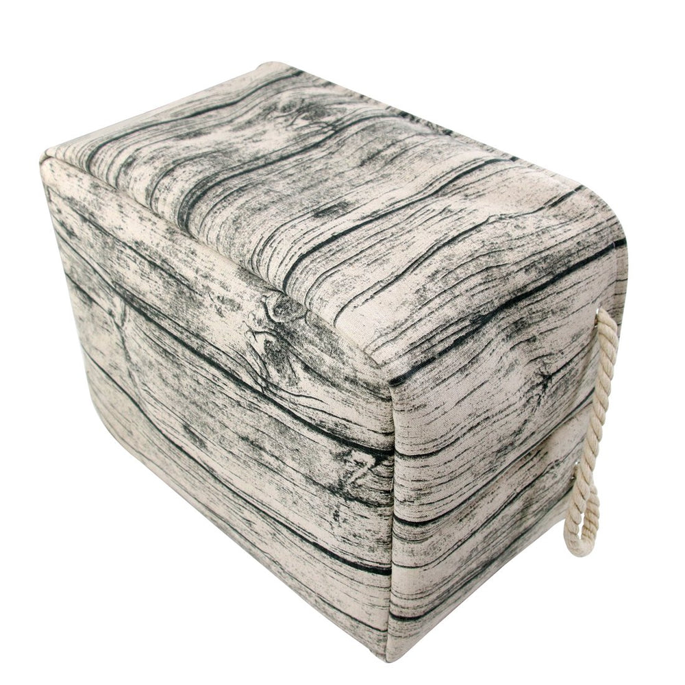 Jacone storage basket open view reveals washable cotton fabric interior