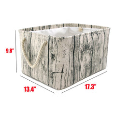 Jacone tree stump storage basket side view highlighting wood grain pattern