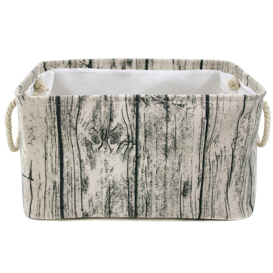Jacone tree stump storage basket top view showing large capacity