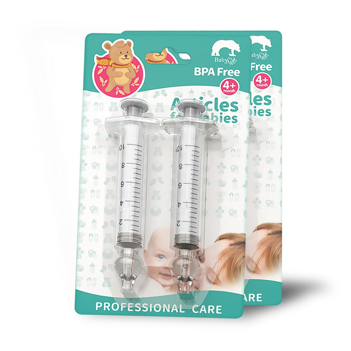 JADE KIT four piece nasal syringe set for gentle baby nasal cleaning