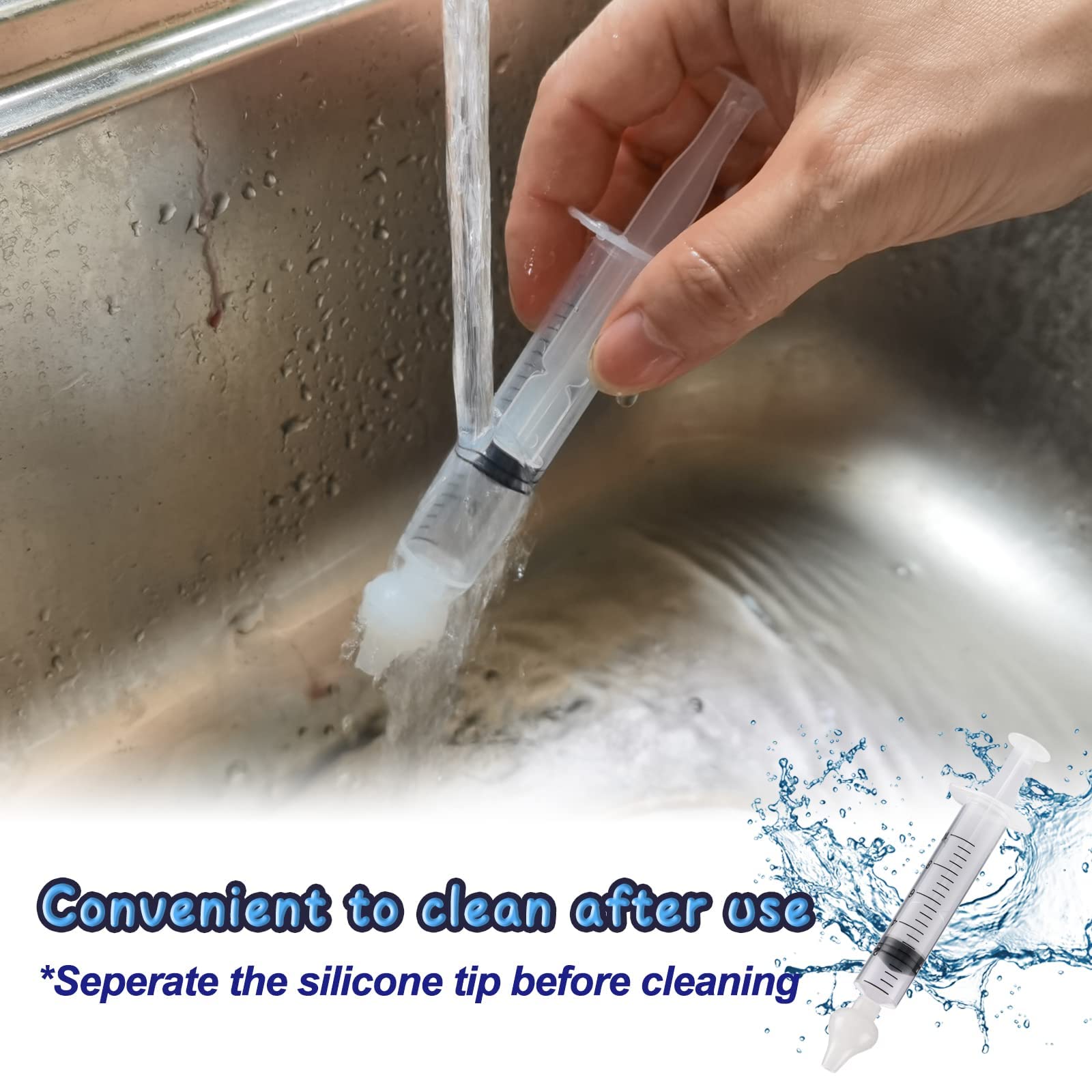 JADE KIT nasal syringe requires saline water for nasal cleaning