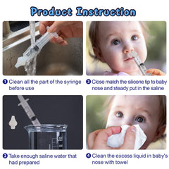 JADE KIT nasal syringe with scale measurement for controlled flow