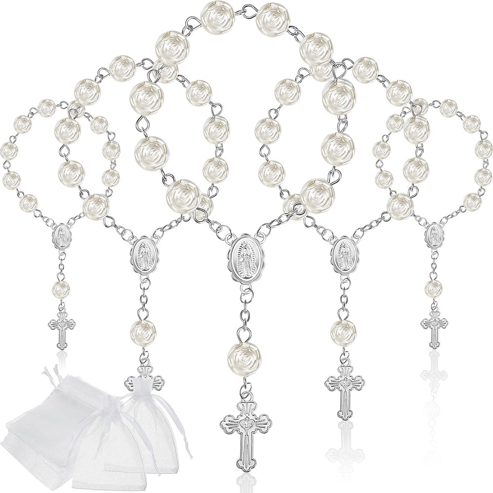 Jadive 30-piece baptism rosary beads set ideal for keepsakes and gift-giving during ceremonies