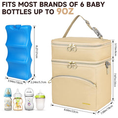 Jaffzora cooler bag front pocket stores phone and small items on the go